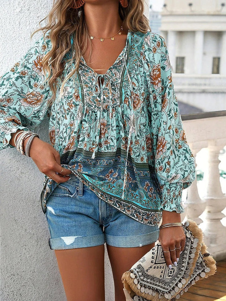 Hannah | Floral Daywear Blouse