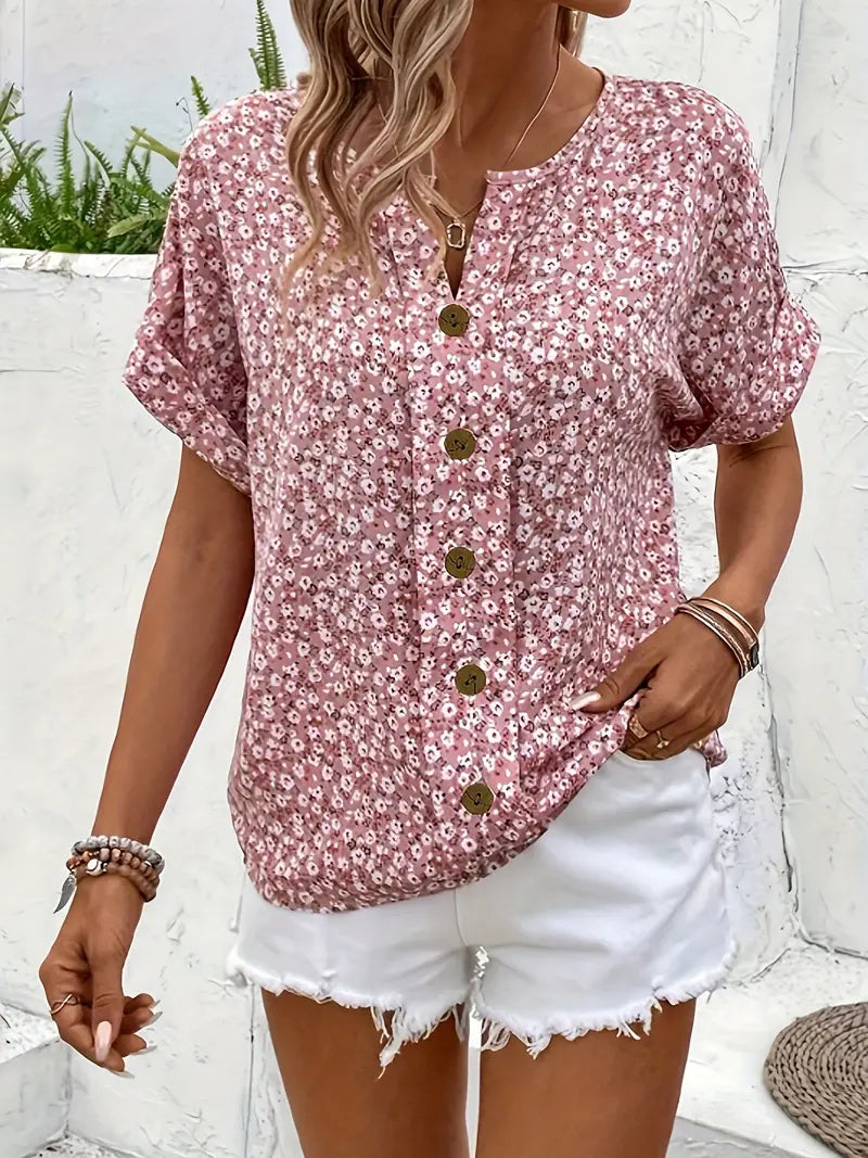 Hailey | Soft Floral Button-Up