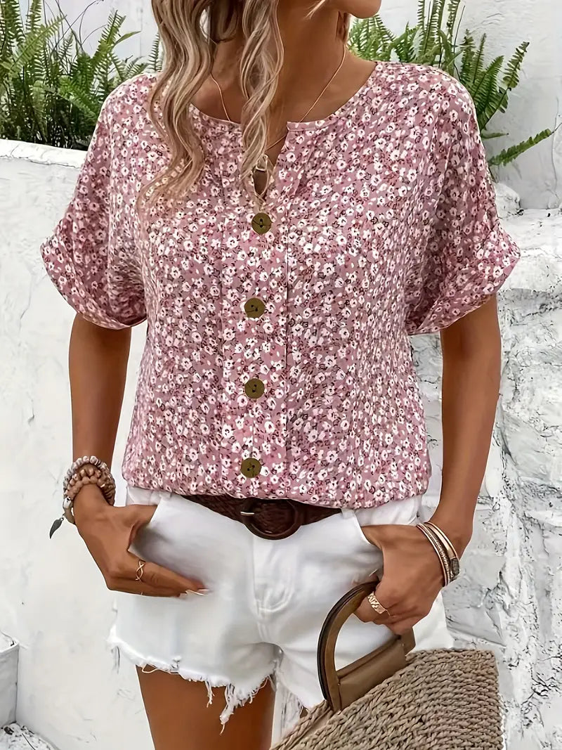 Hailey | Soft Floral Button-Up