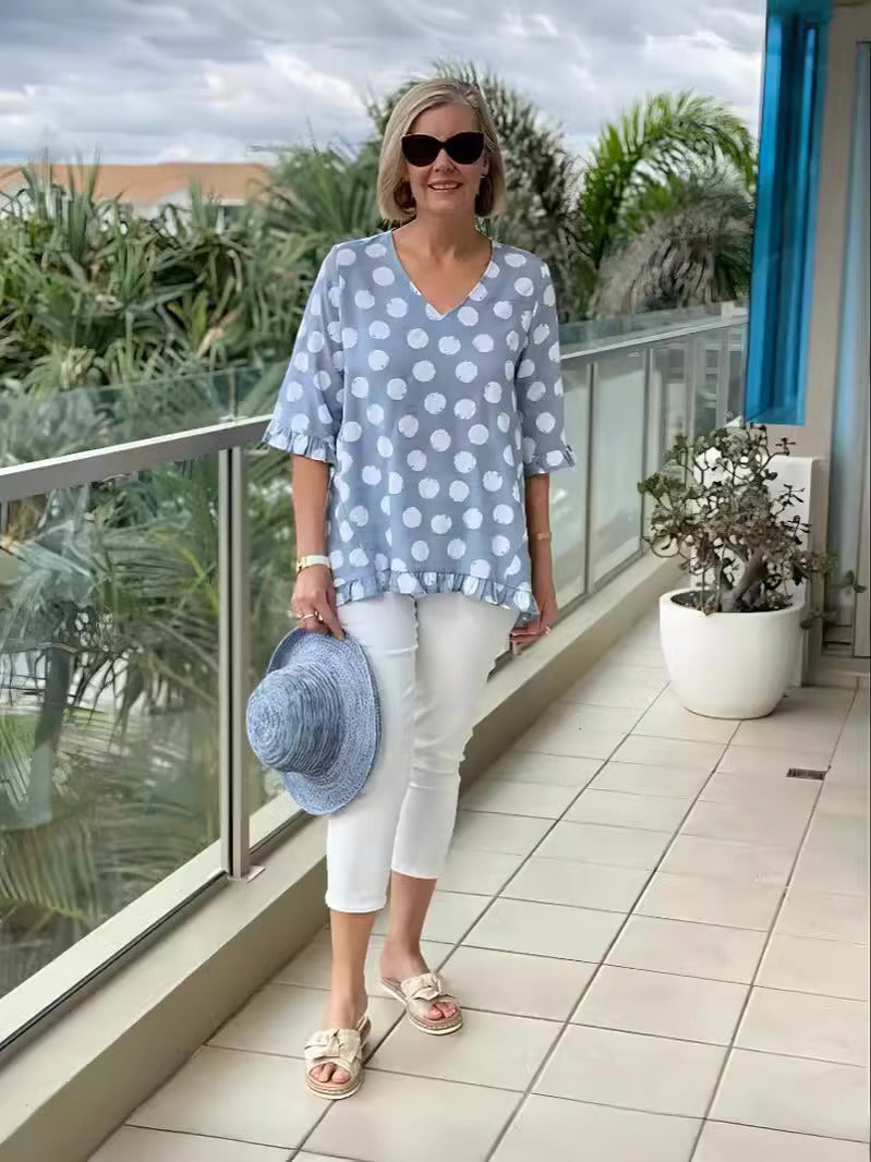 Grace | Soft Draped V-Neck