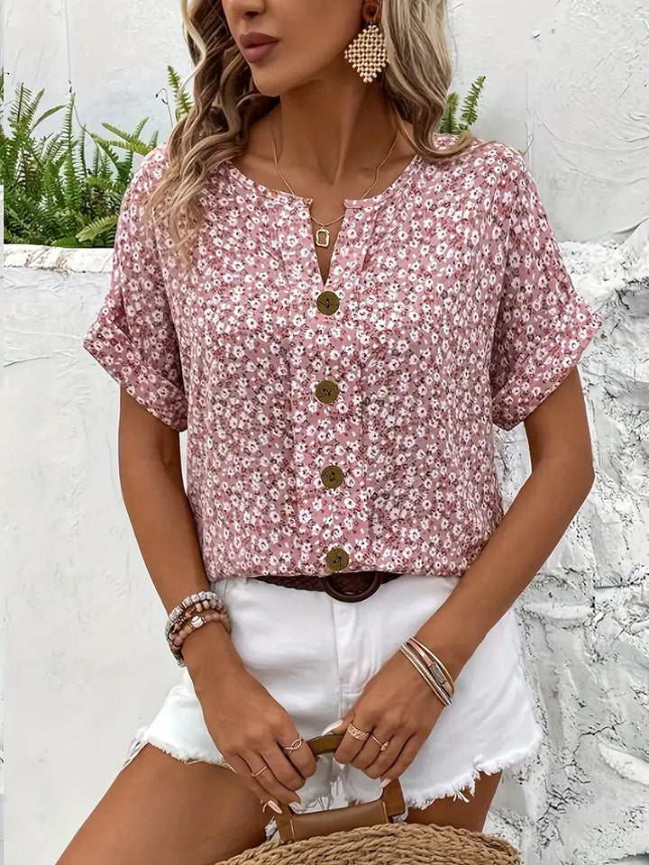 Hailey | Soft Floral Button-Up