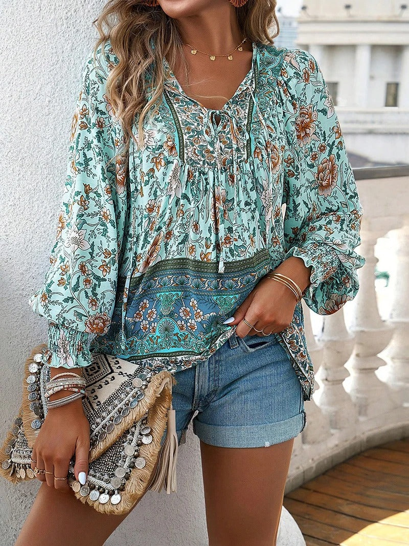 Hannah | Floral Daywear Blouse