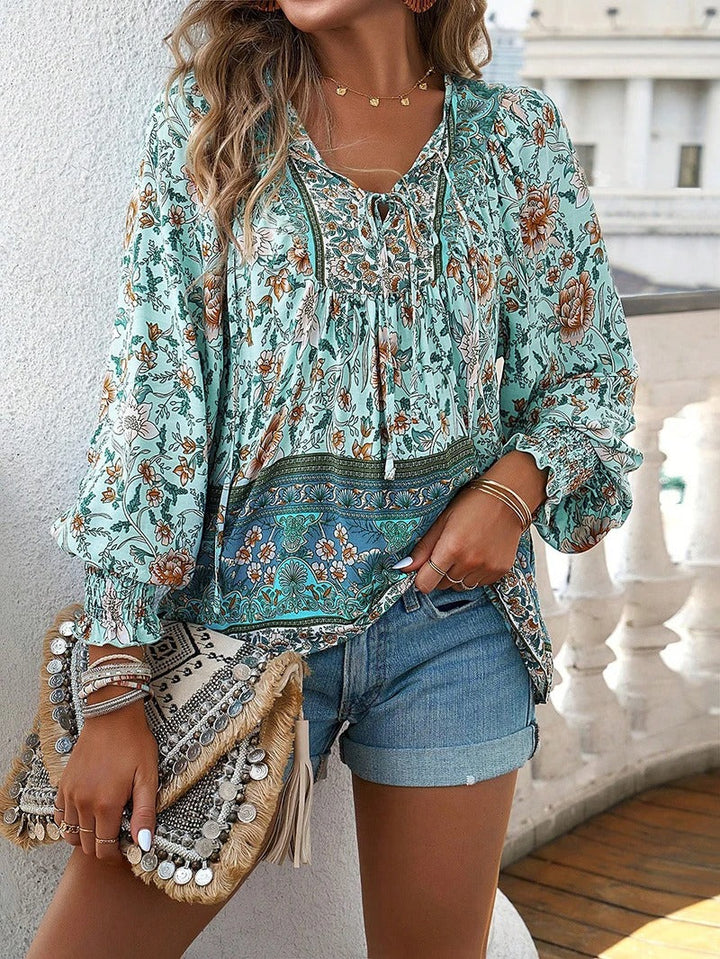 Hannah | Floral Daywear Blouse