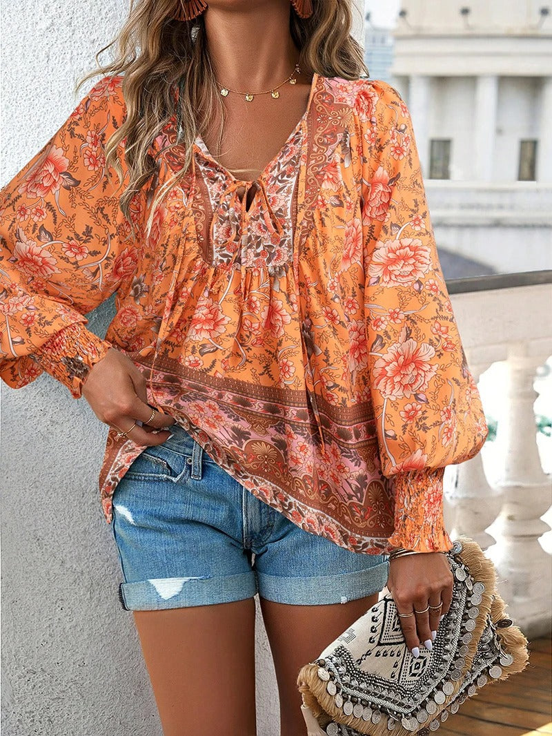 Hannah | Floral Daywear Blouse