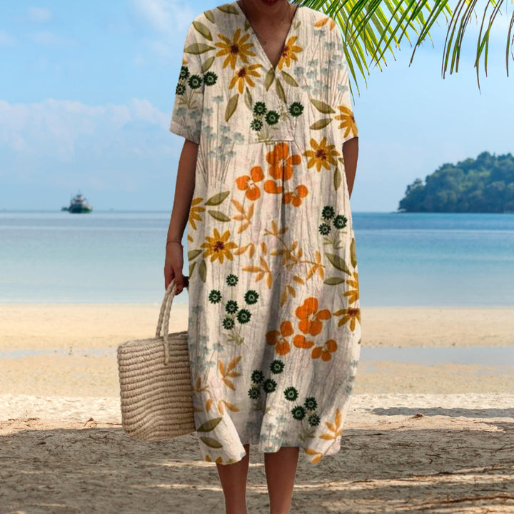 Carmen | Bright Floral Midi