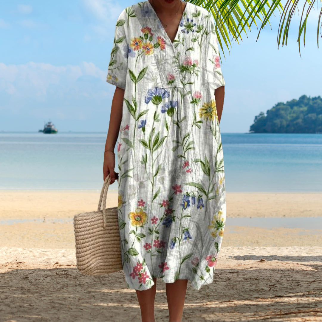 Carmen | Bright Floral Midi