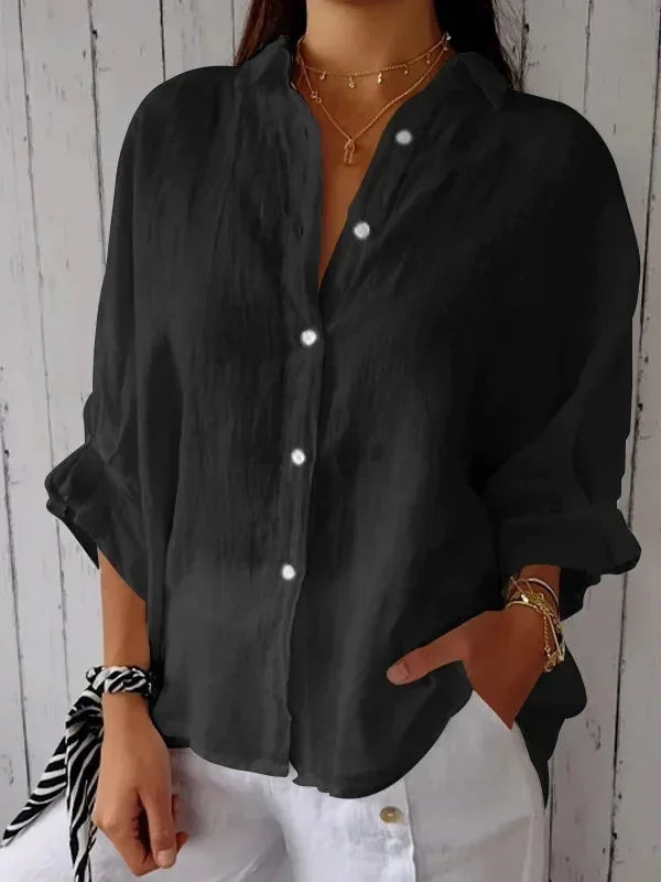 Harper | Minimalist Tie-Back Blouse