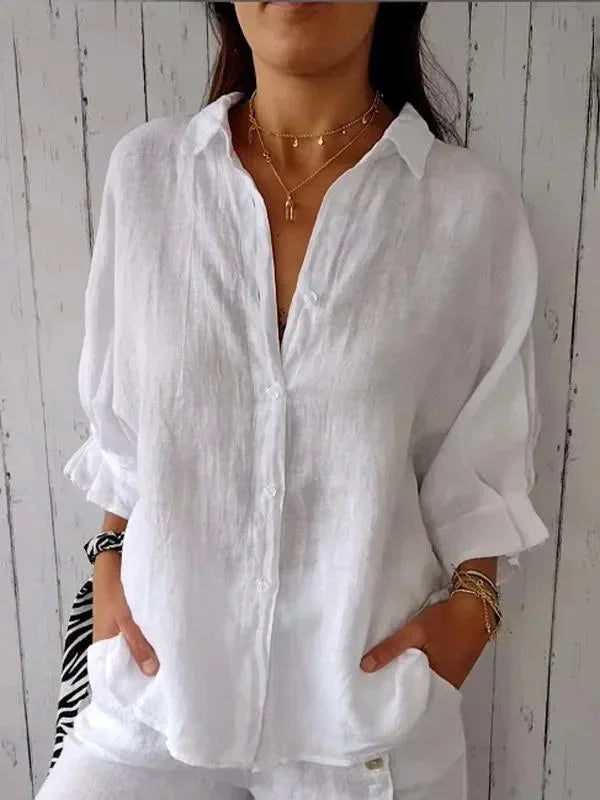 Harper | Minimalist Tie-Back Blouse