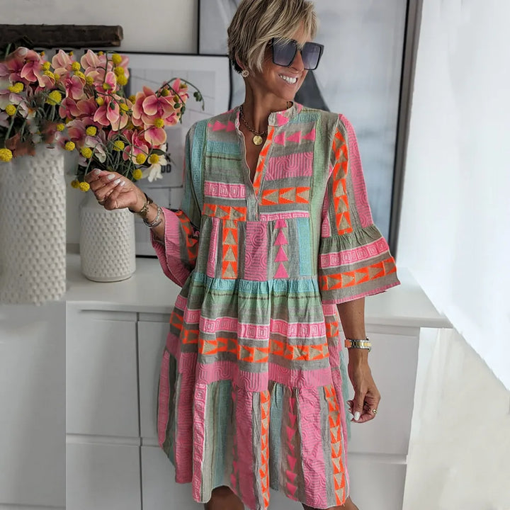 Mallory | Light Bloom Midi Dress