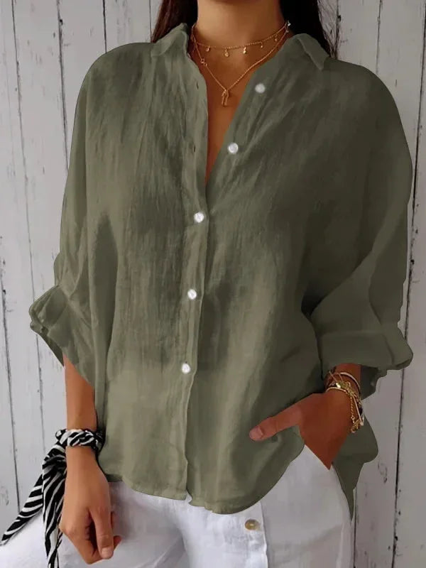 Harper | Minimalist Tie-Back Blouse