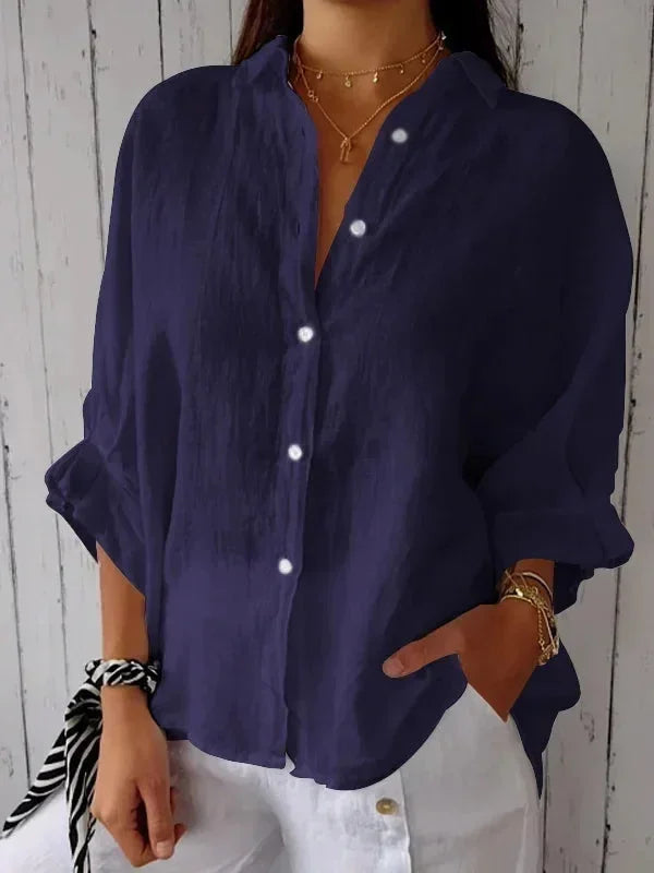 Harper | Minimalist Tie-Back Blouse