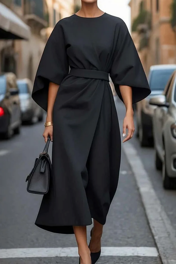 Loraine | Soft Structure Wide-Sleeve Dress