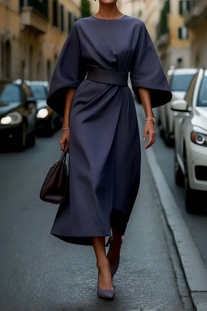 Loraine | Soft Structure Wide-Sleeve Dress
