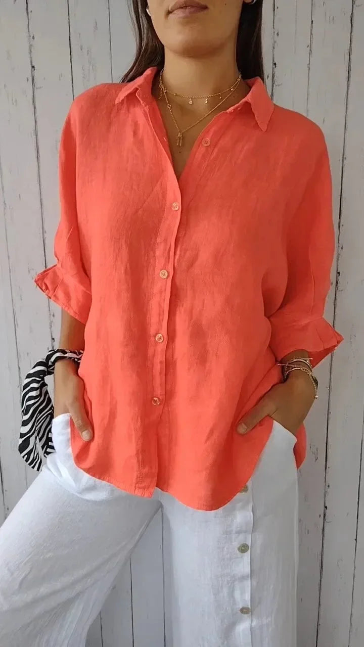 Harper | Minimalist Tie-Back Blouse