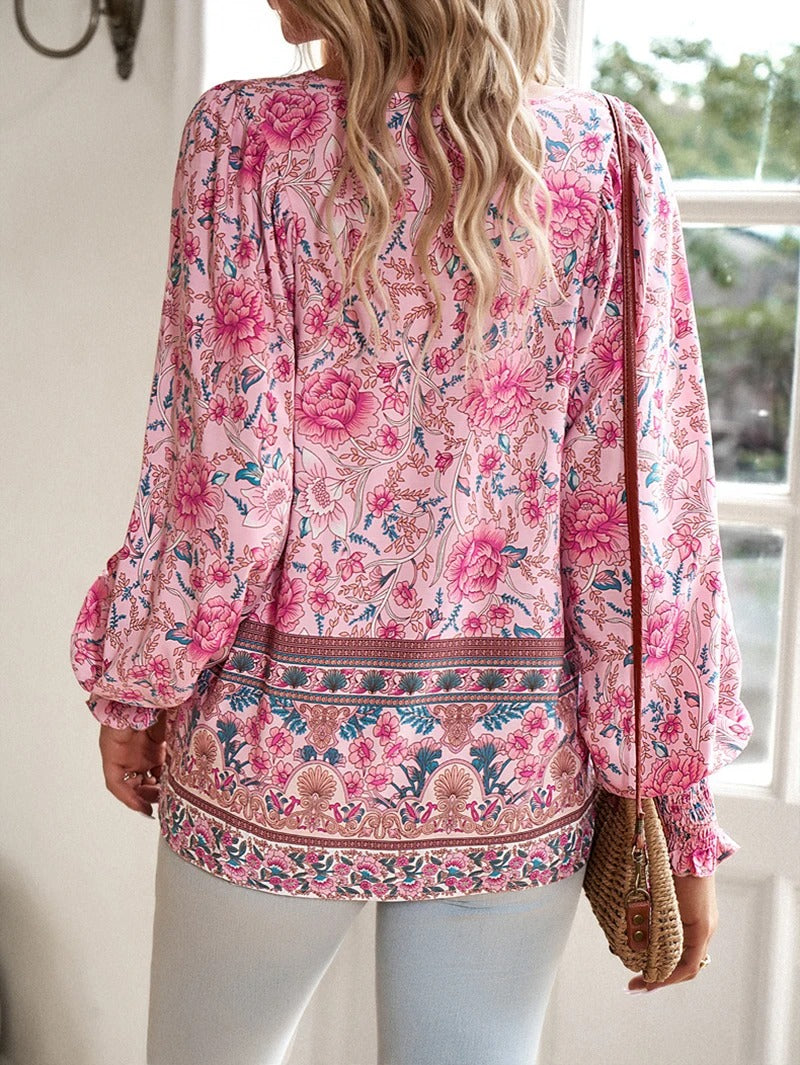 Hannah | Floral Daywear Blouse